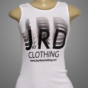 JRD 3D White Tank Top For Women